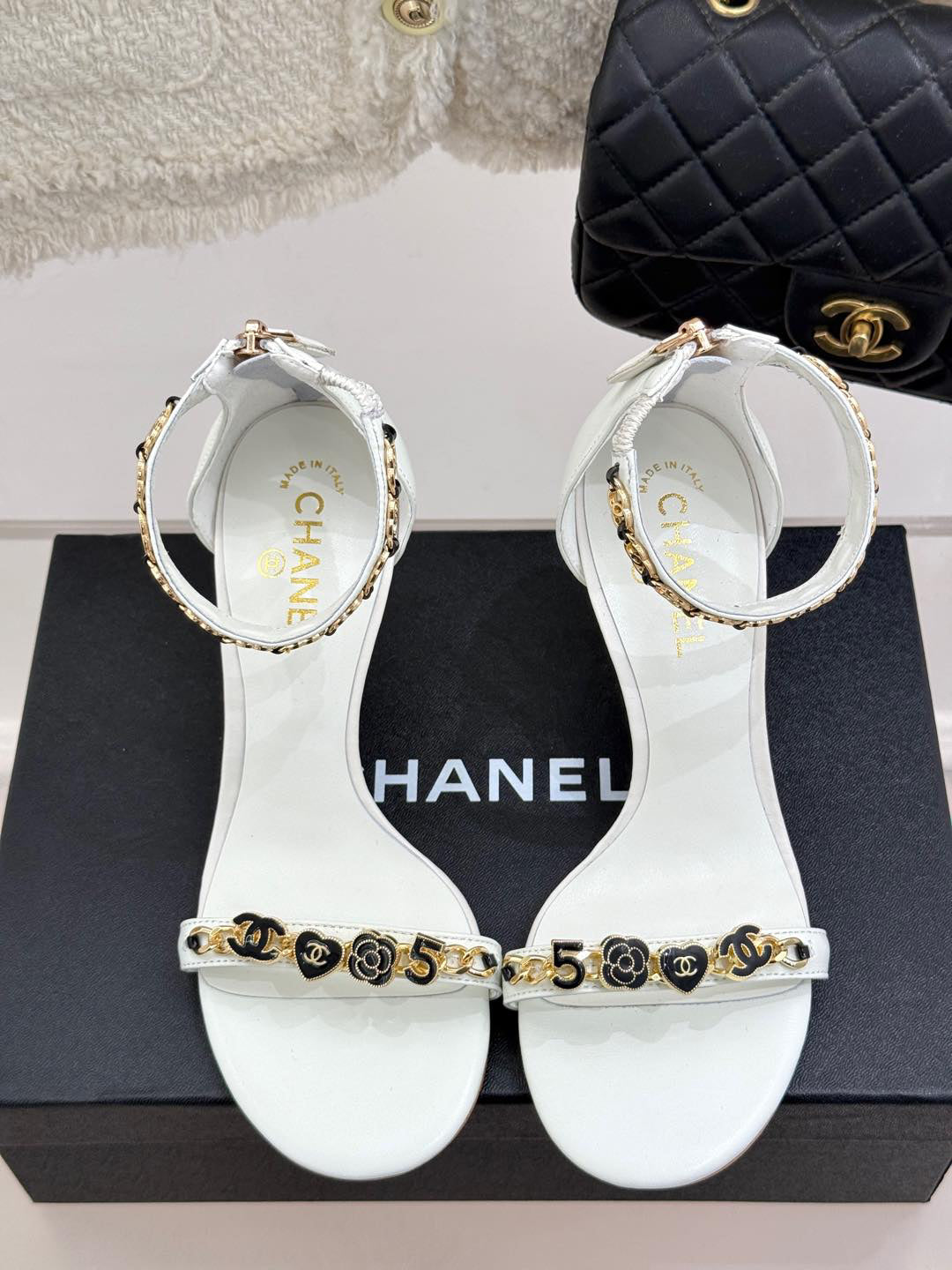 C 25 New Arrivals Metal Chain High Heels