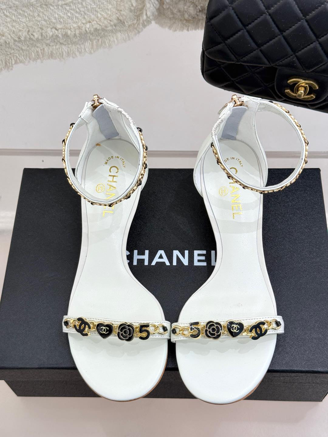 C 25 New Arrivals Metal Chain High Heels