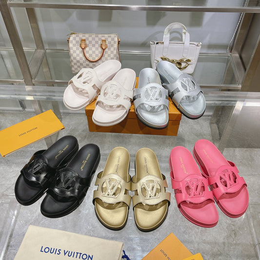 L men's and women's sandals