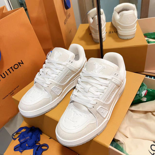 L trainer White sneakers