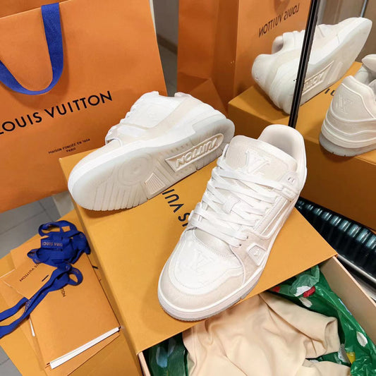 L trainer White sneakers