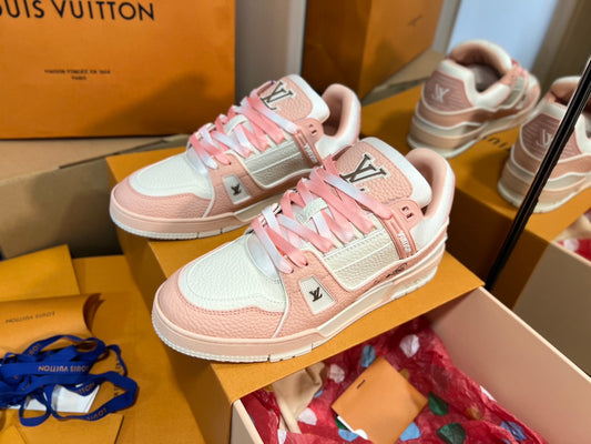 L trainer White Pink sneakers