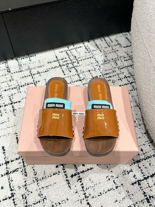 M Explosive wooden slipper（Oily Orange/Chamois leather/Paintwork）